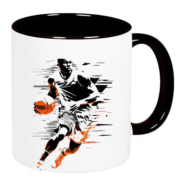 Színes fülű és belsejű bögre