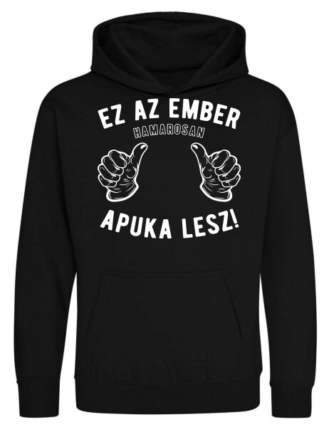 Kapucnis belebújós gyerek pulóver