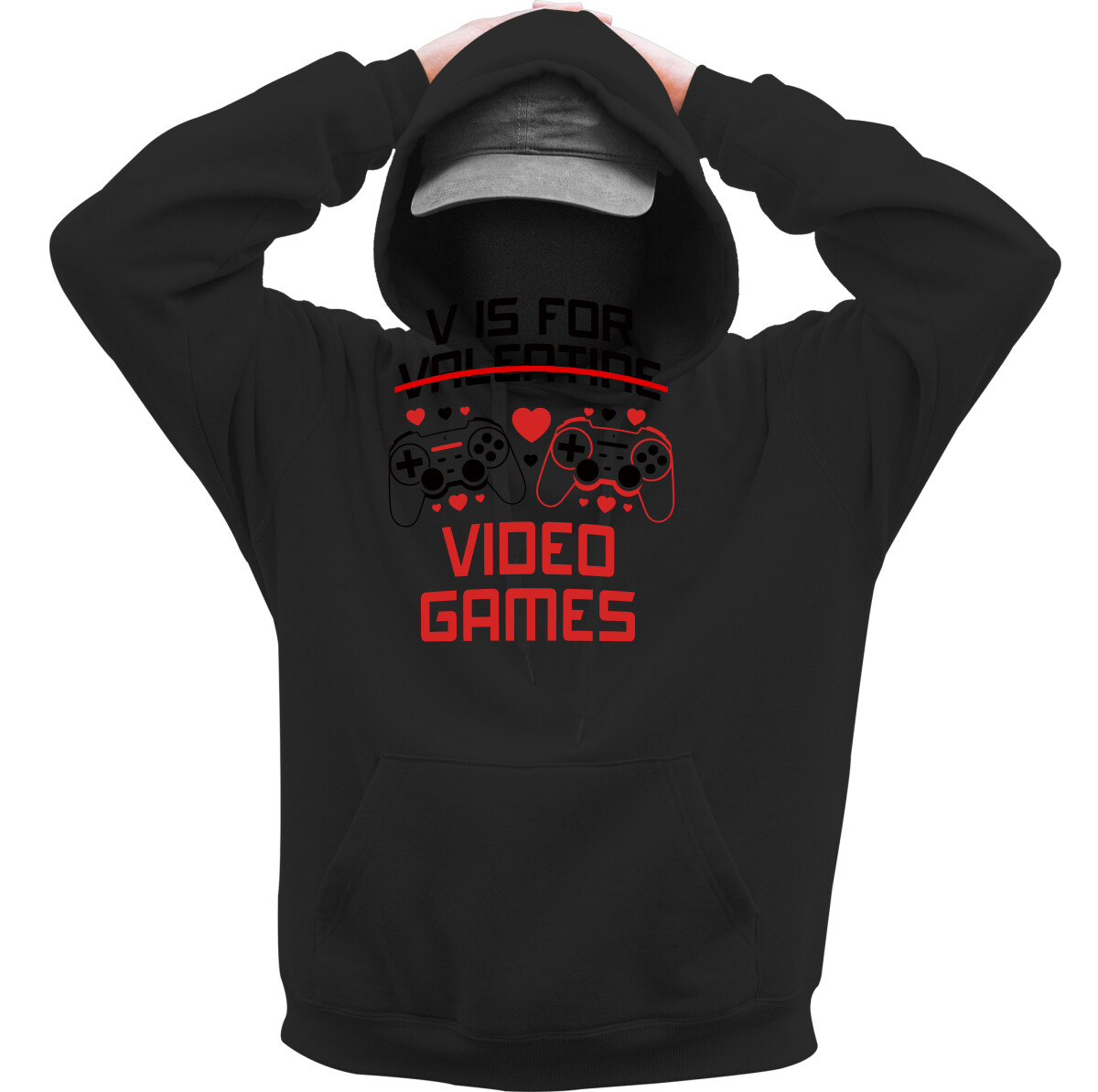 Kapucnis belebújós pulóver