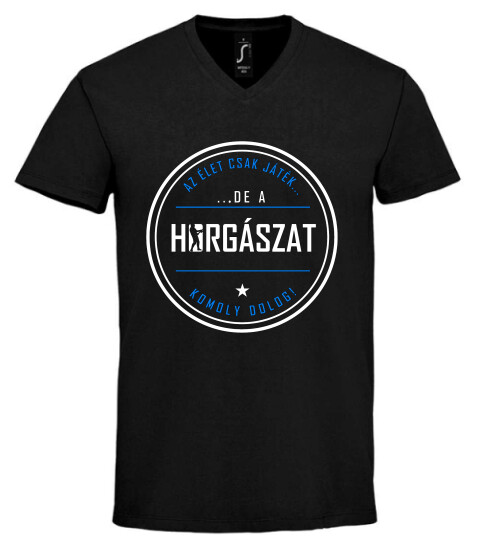 Unisex V nyakú póló