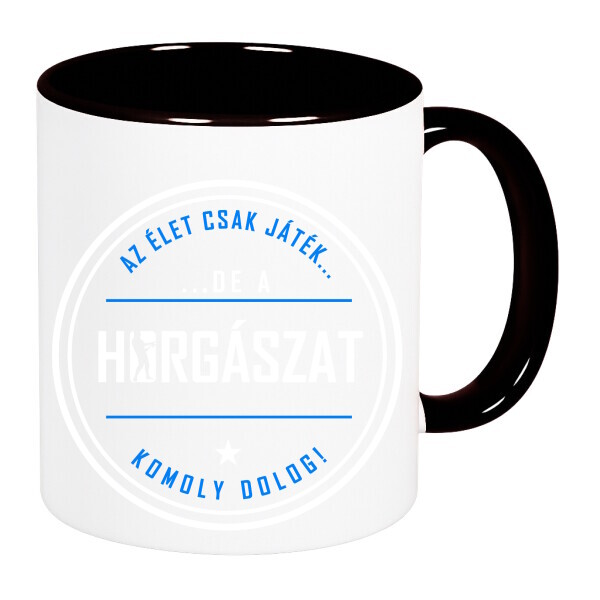 Színes fülű és belsejű bögre