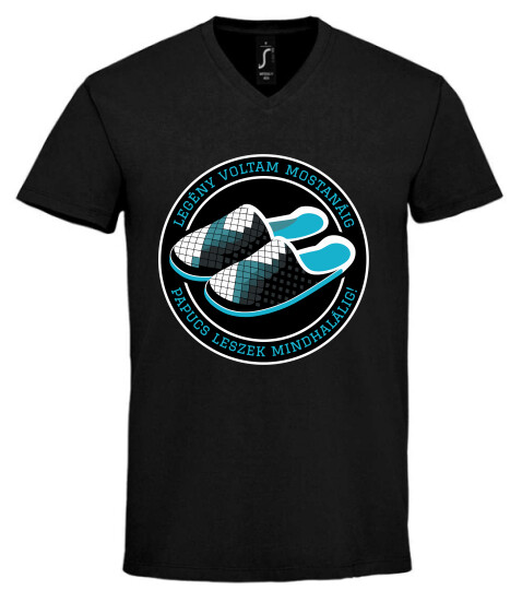 Unisex V nyakú póló