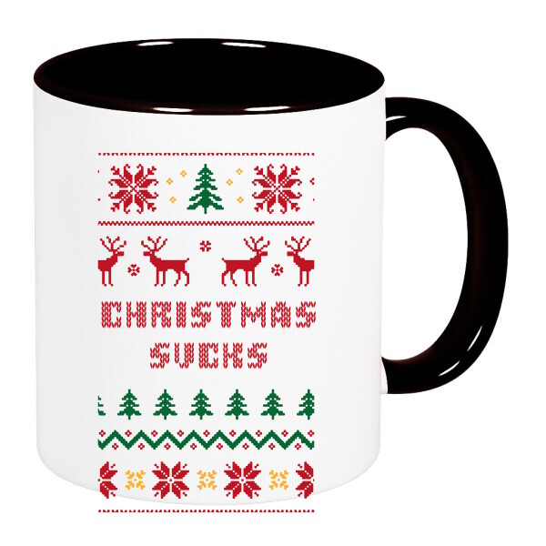 Színes fülű és belsejű bögre