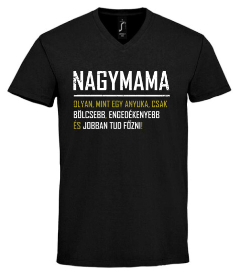 Unisex V nyakú póló