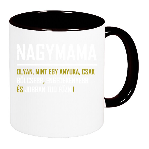 Színes fülű és belsejű bögre