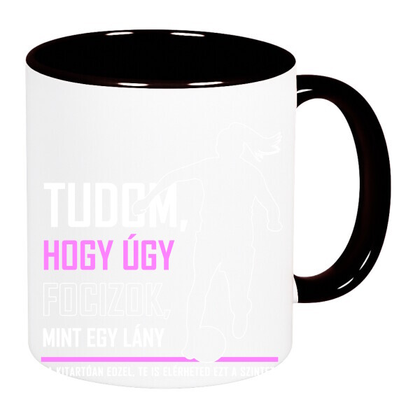 Színes fülű és belsejű bögre