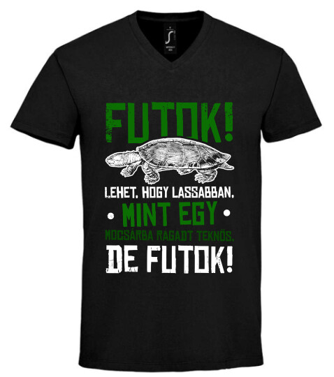 Unisex V nyakú póló