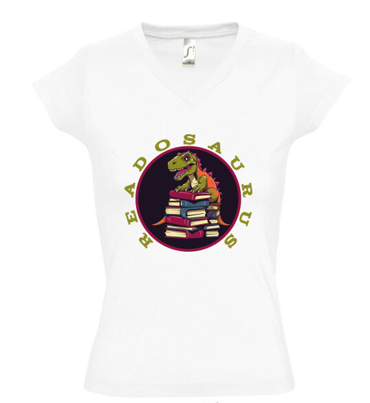 Női V nyakú póló