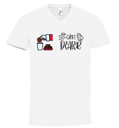 Unisex V nyakú póló