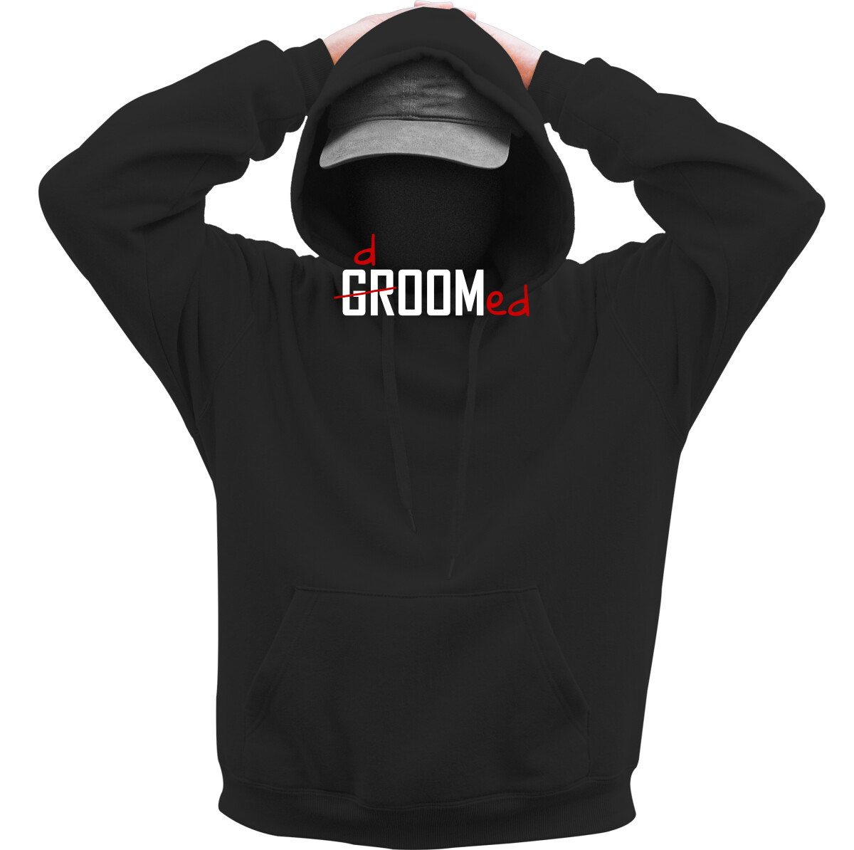 Kapucnis belebújós pulóver