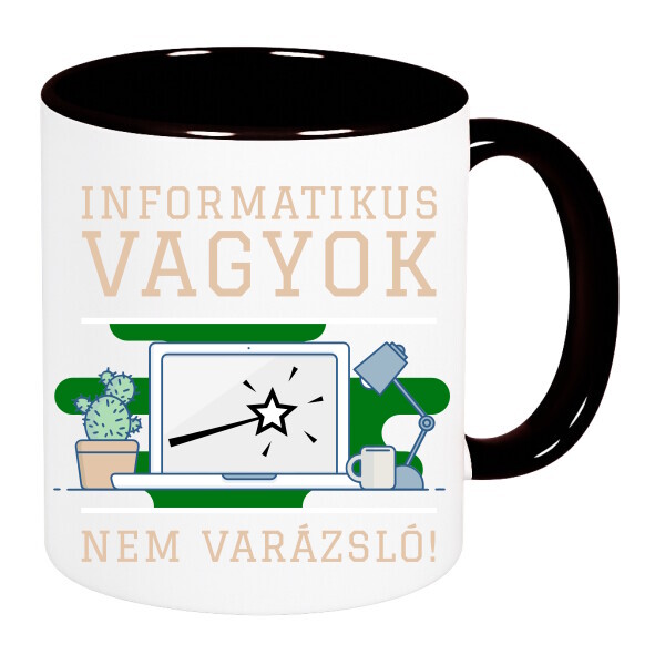 Színes fülű és belsejű bögre