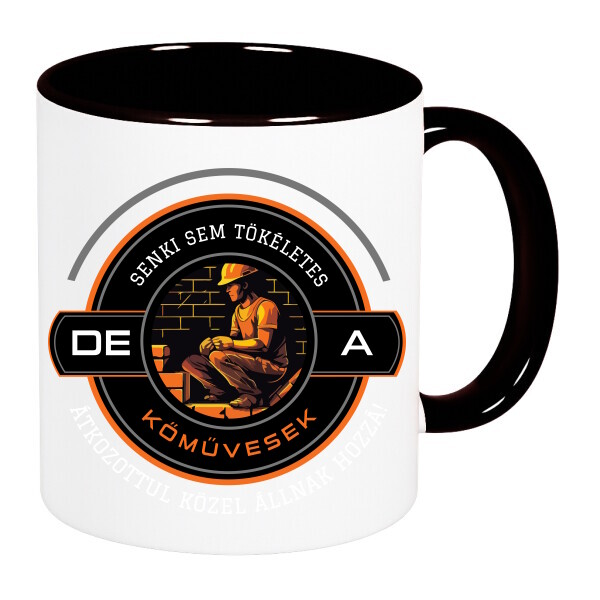 Színes fülű és belsejű bögre