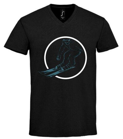 Unisex V nyakú póló