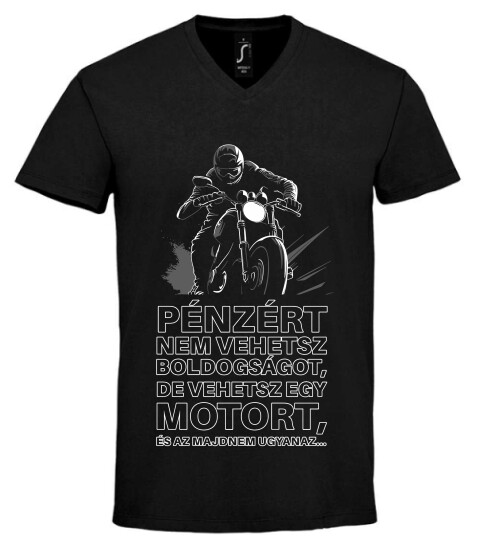 Unisex V nyakú póló