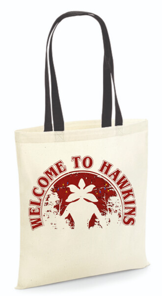 Vászontáska - színes fülű 