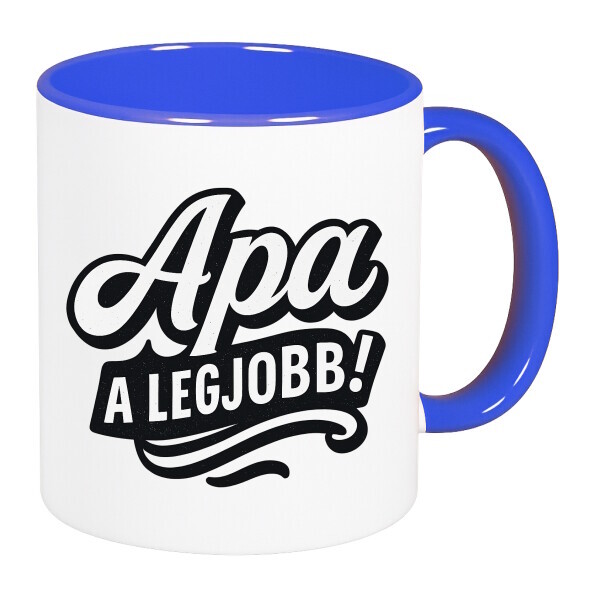 Színes fülű és belsejű bögre