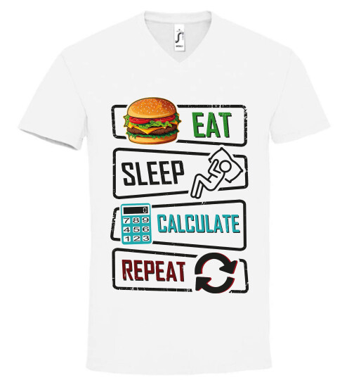 Unisex V nyakú póló