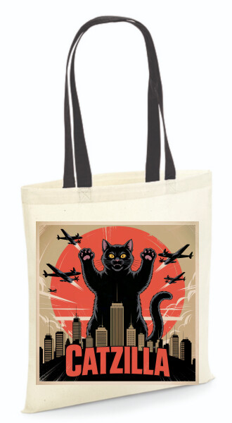 Vászontáska - színes fülű 