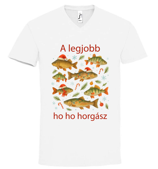 Unisex V nyakú póló