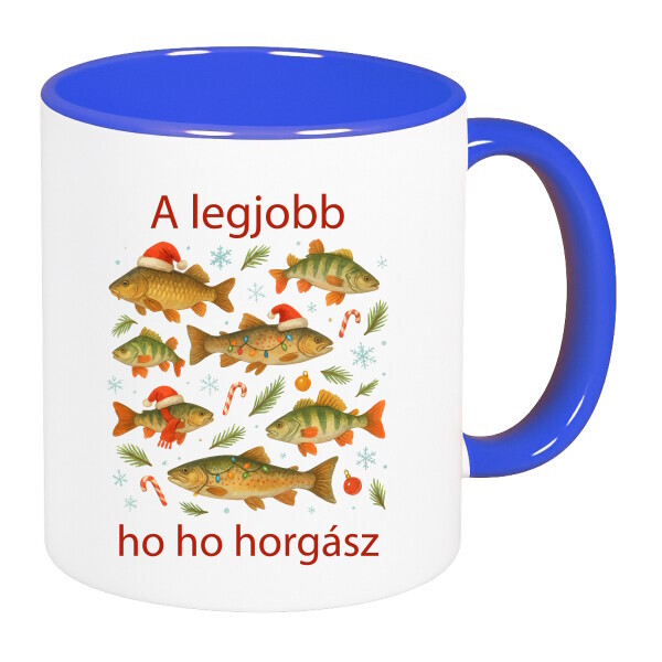 Színes fülű és belsejű bögre