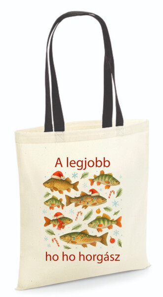 Vászontáska - színes fülű 