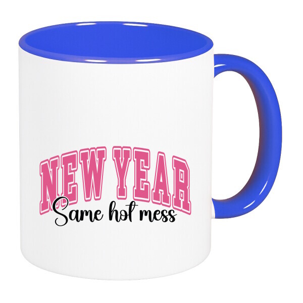 Színes fülű és belsejű bögre