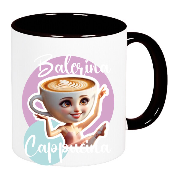 Színes fülű és belsejű bögre