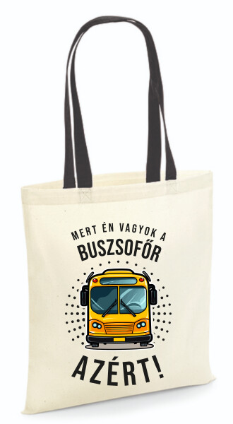 Vászontáska - színes fülű 