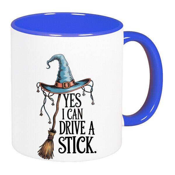 Színes fülű és belsejű bögre