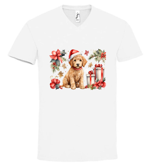 Unisex V nyakú póló