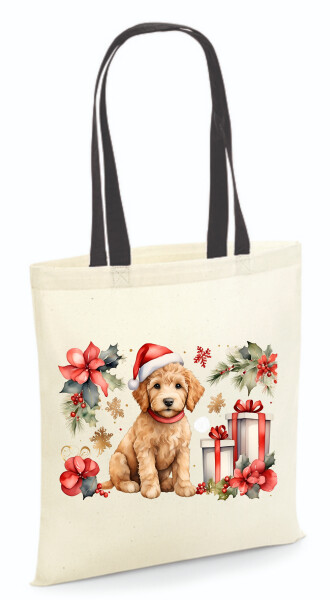 Vászontáska - színes fülű 