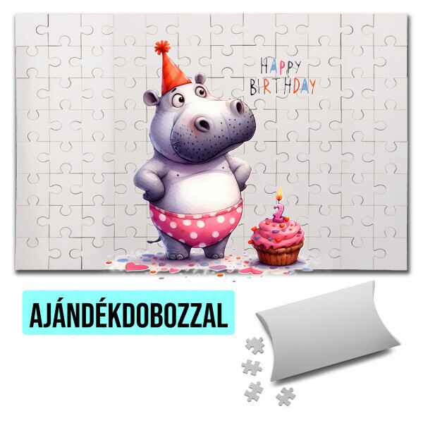 Puzzle - kirakó ajándékdobozzal