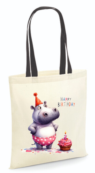 Vászontáska - színes fülű 