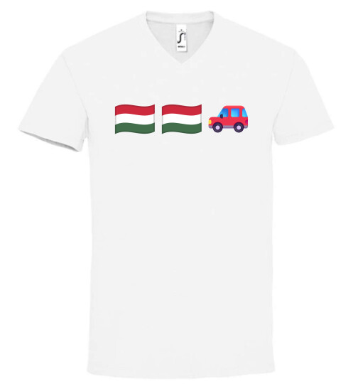 Unisex V nyakú póló