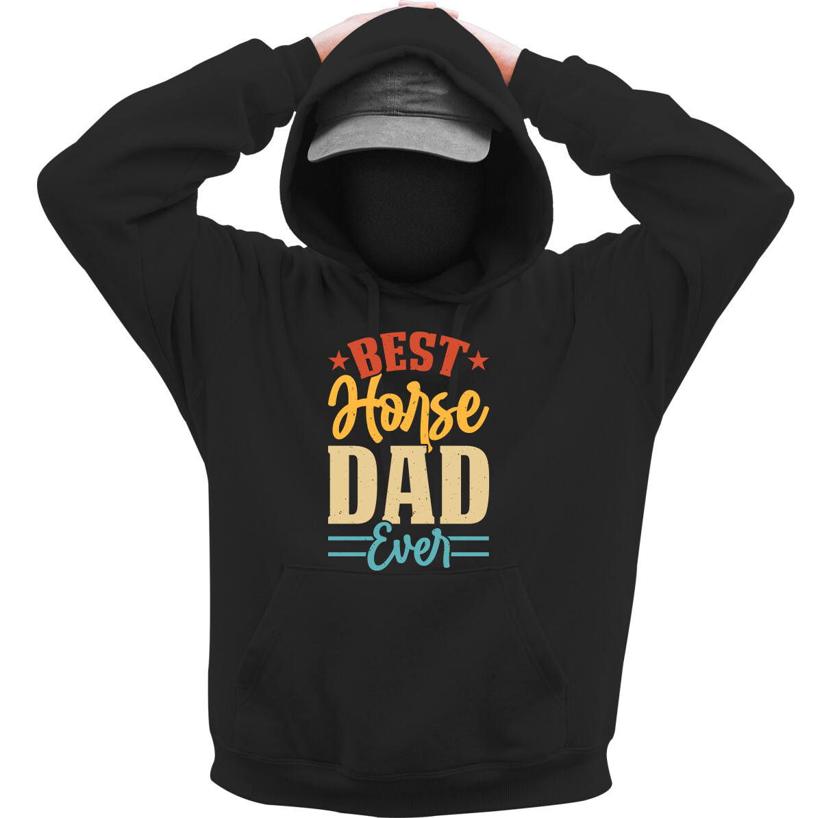 Kapucnis belebújós pulóver