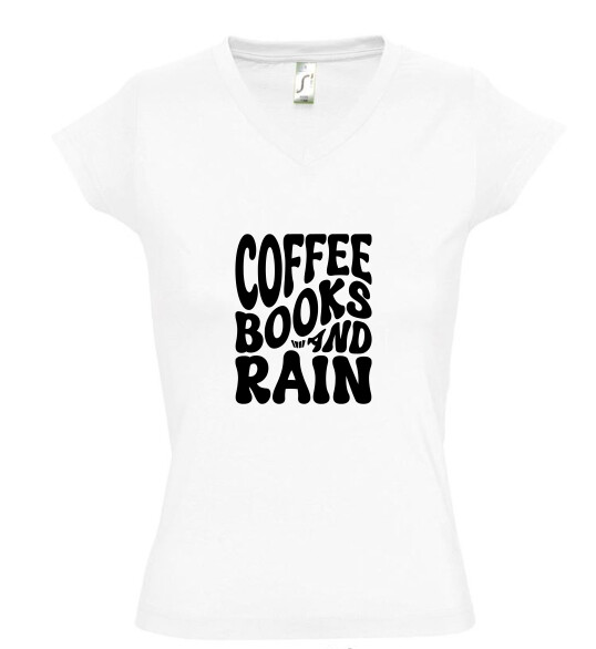 Női V nyakú póló