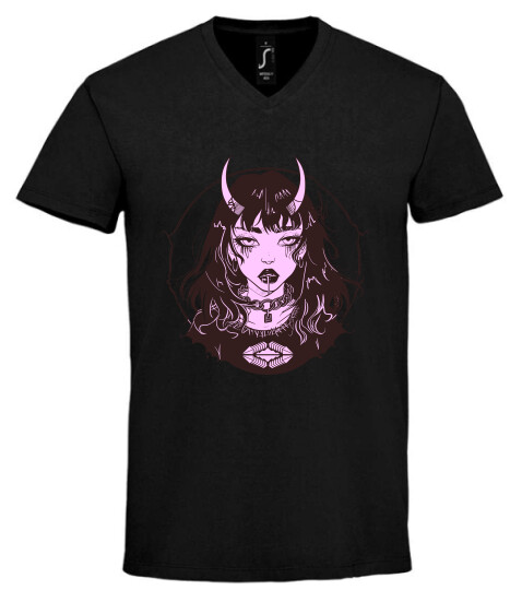 Unisex V nyakú póló