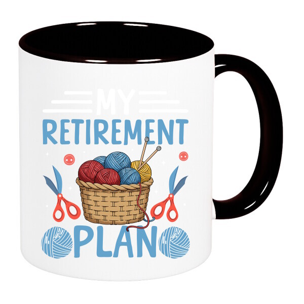 Színes fülű és belsejű bögre