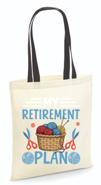 Vászontáska - színes fülű 