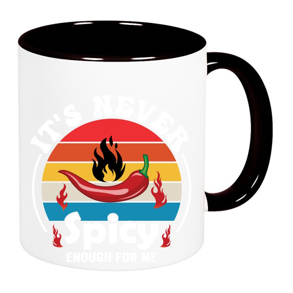 Színes fülű és belsejű bögre