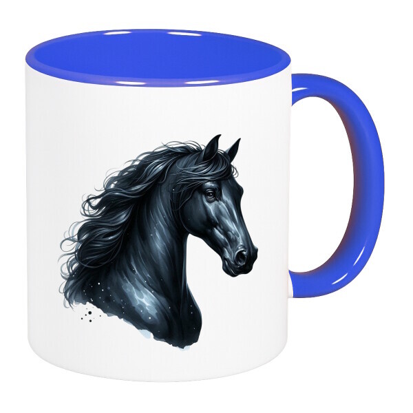 Színes fülű és belsejű bögre