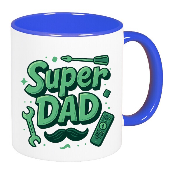 Színes fülű és belsejű bögre