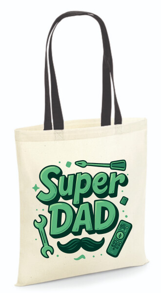 Vászontáska - színes fülű 