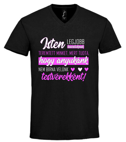 Unisex V nyakú póló