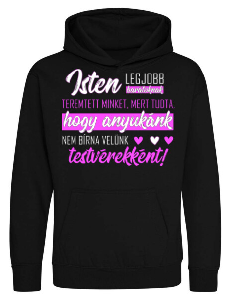 Kapucnis belebújós gyerek pulóver