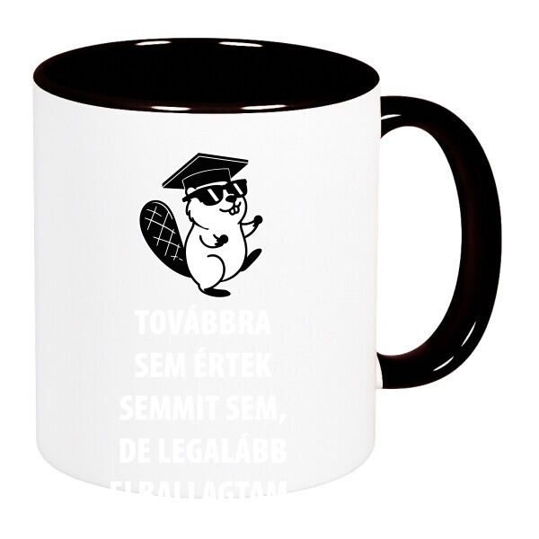 Színes fülű és belsejű bögre