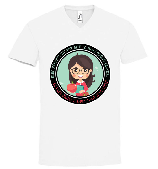 Unisex V nyakú póló