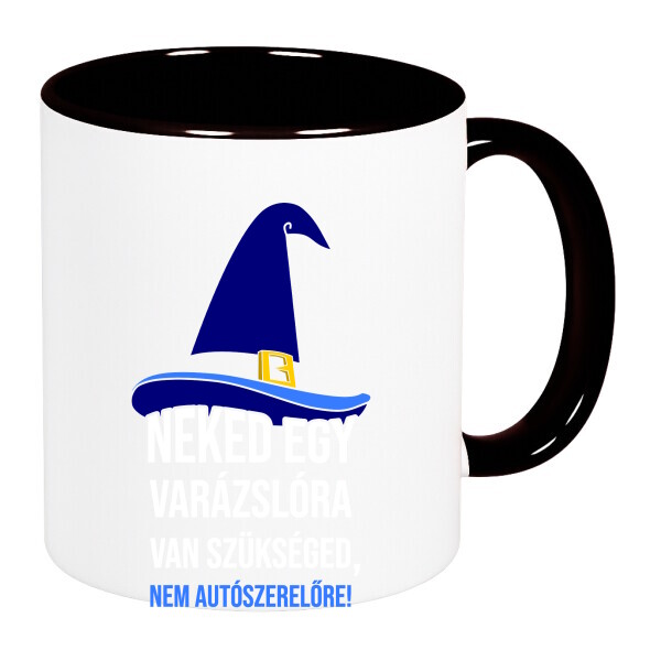 Színes fülű és belsejű bögre