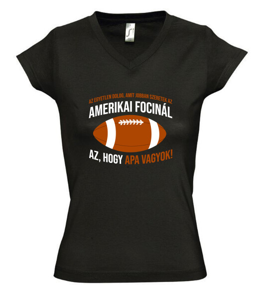 Női V nyakú póló