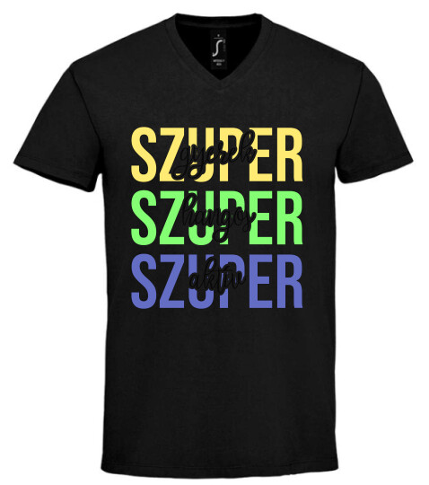 Unisex V nyakú póló